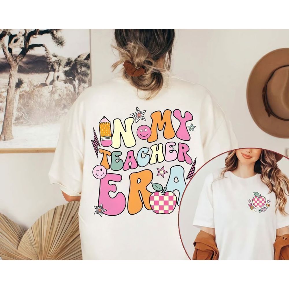 In My Teacher Era 2 Sided Shirt Cool Teacher Shirt